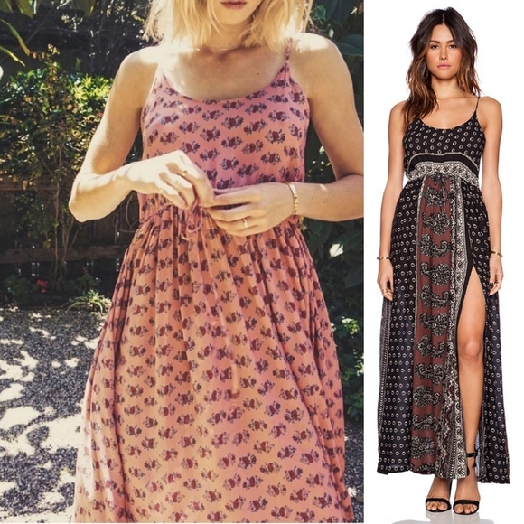 Novella Royale Wild Love maxi dress black dahlia floral S - Picture 11 of 13